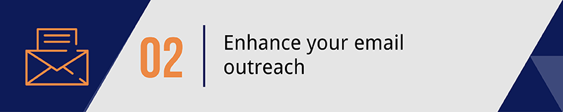 When planning your mobile giving strategy don't forget to enhance your email outreach. 