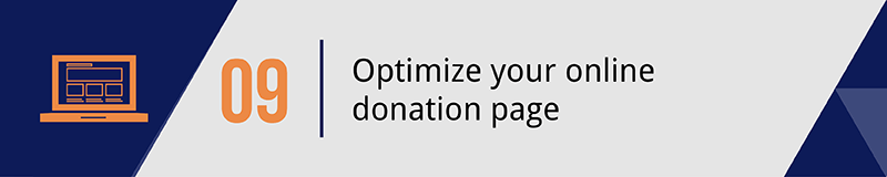 Improve your mobile giving strategy by optimizing your online donation page.