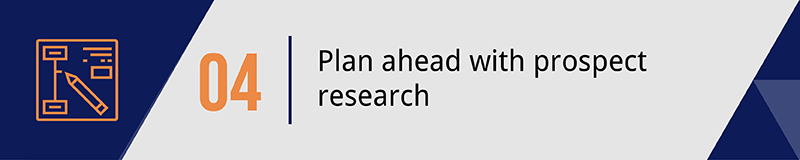 Plan your mobile giving strategy with prospect research. 