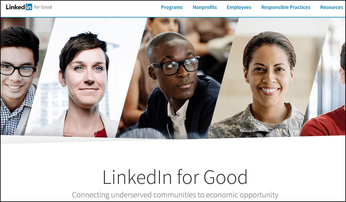  LinkedIn for Good uses personal connections for nonprofit job search. 