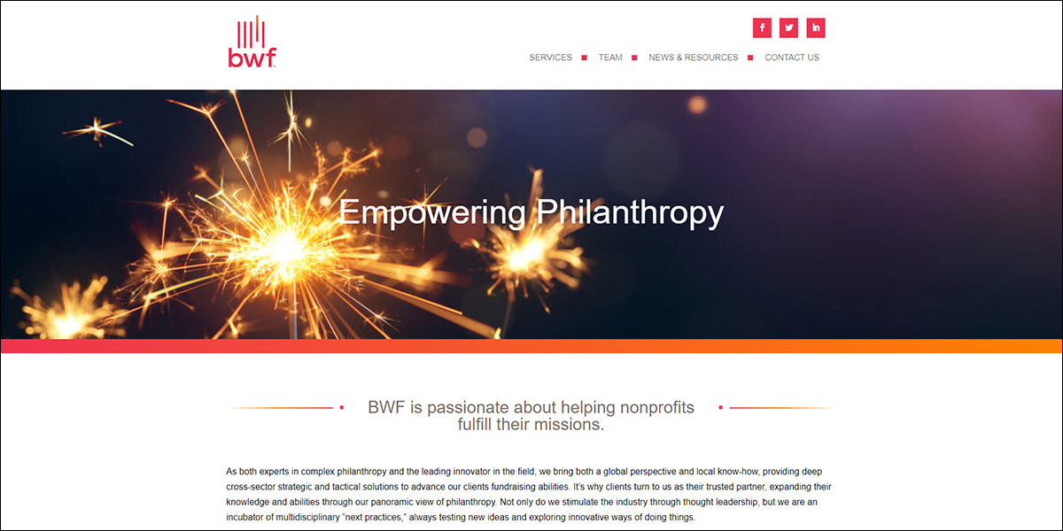 Visit the BWF website for more information about their nonprofit consulting services.