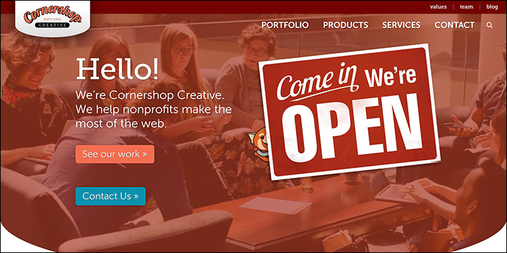 Head to the Cornershop Creative website for more information about their nonprofit consulting services.