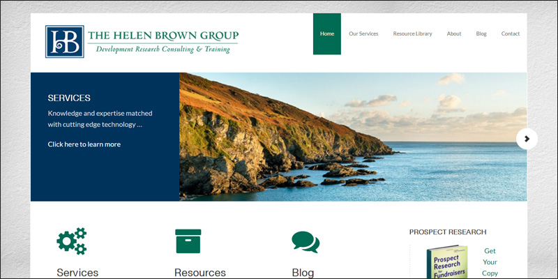 Visit the Helen Brown Group's website for more information about their nonprofit consulting services.