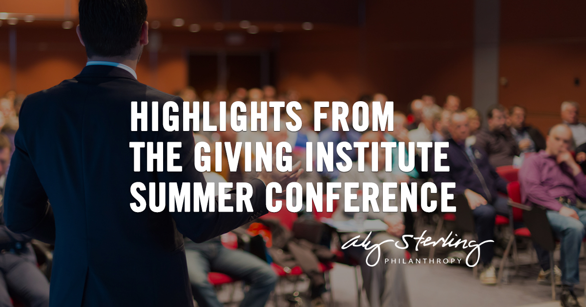 Highlights from the Giving Institute summer conference