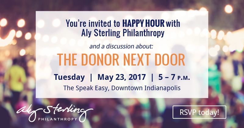 You’re invited to HAPPY HOUR with Aly Sterling Philanthropy