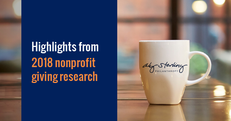 Highlights from 2018 nonprofit giving research