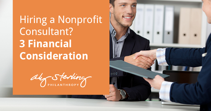 This is the feature image for this article about financial considerations for hiring a nonprofit consultant.