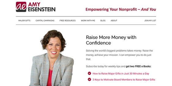 Amy Eisenstein’s fundraising consultant services can boost your donor cultivation efforts. 